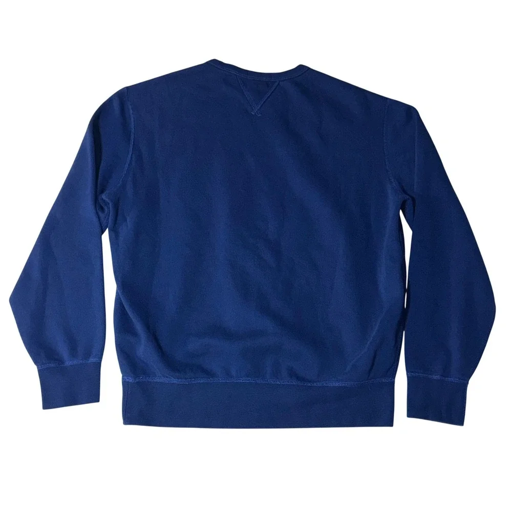 Polo Ralph Lauren Crewneck Sweatshirt Mens M Royal Blue w/ Green Pony Longsleeve